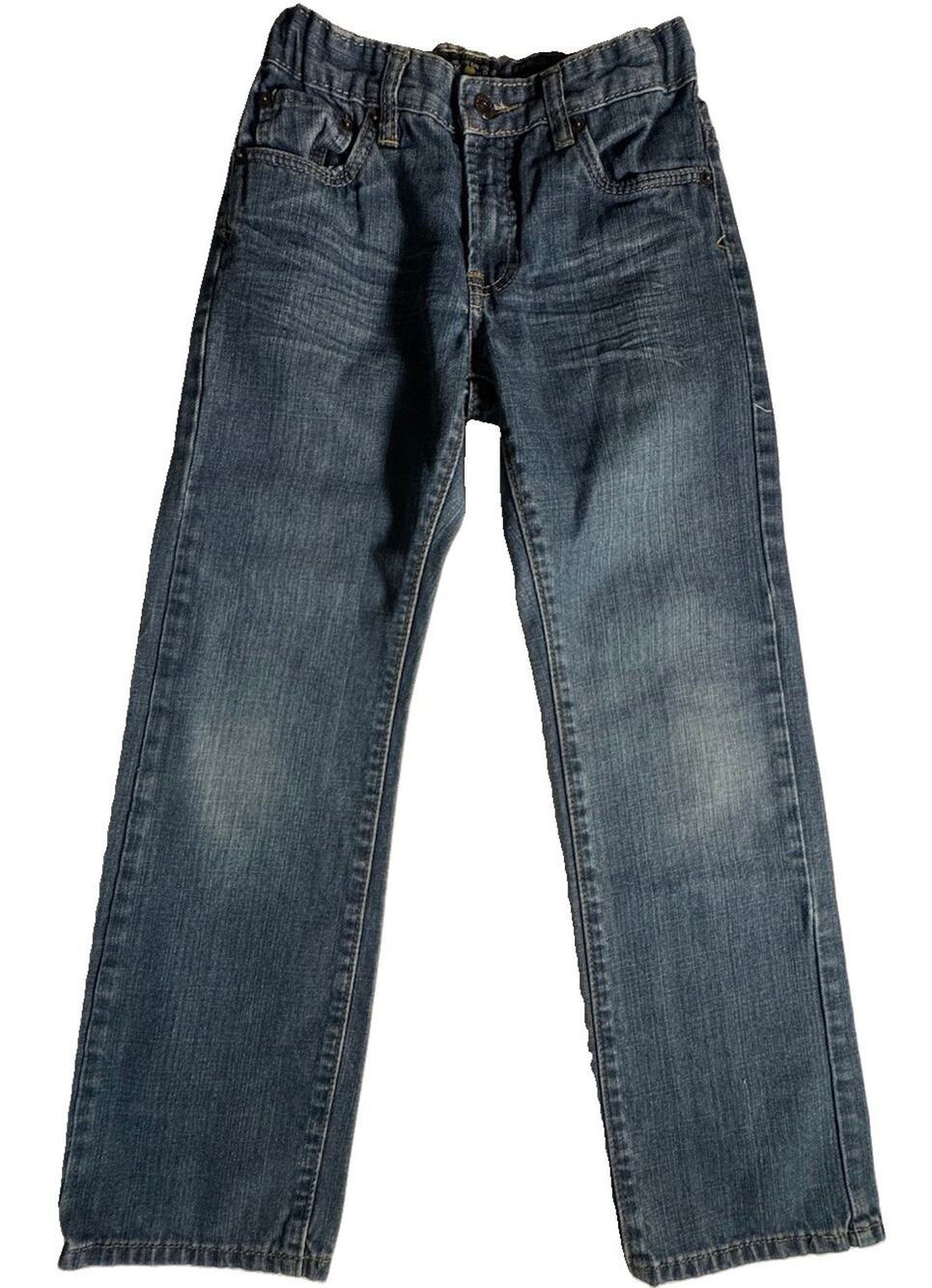 Lucky Brand Billy Straight Boys Jeans Size 12 Blue Denim Adjustable Waist